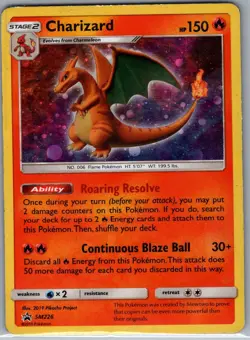 Charizard SM226 SM Promos - Pokemon Card - Creased - Image 1