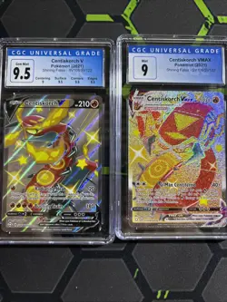 Pokemon Shining Fates Centiskorch V Cgc 9.5 Centiskorch Vmax Cgc9 - Image 1