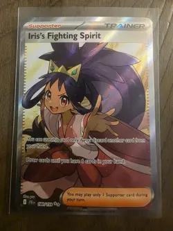Pokemon TCG Iris's Fighting Spirit 180/159 Journey Together Ultra Rare - Image 1
