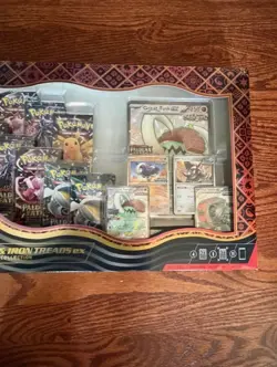 Pokemon Paldean Fates Great Tusk Iron Treads Ex Premium FREE WIGLETT ORNAMENT - Image 5