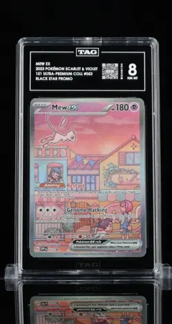 Rank #1 NM Pokemon 2023 151 MEW EX #053 Black Star Promo - TAG 8 Near Mint - Image 1