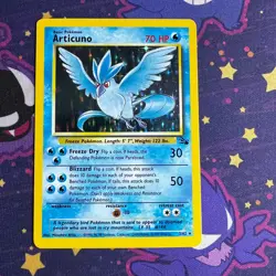 Pokemon Articuno 2/62 Fossil Holo Rare LP - Image 1