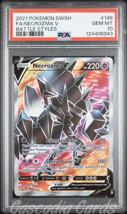 PSA 10 Necrozma V Full Art 149/163 Battle Styles Pokemon - Image 1