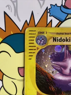 Nidoking H18/H32 HP Aquapolis Holo Rare Pokemon TCG - Image 2