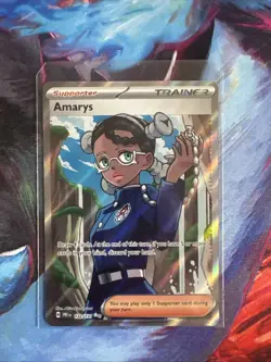 2025 POKEMON PRE EN-PRISMATIC EVOLUTIONS 132 AMARYS ULTRA RARE - Image 1
