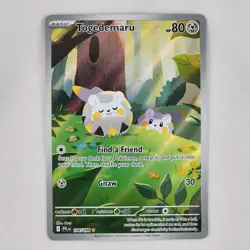 Togedemaru 104/094 IR Full Art Holo Foil Me02 Phantasmal Flames Pokemon TCG 2025 - Image 1