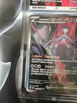Pokemon TCG Team Rocket's Mewtwo EX Destined Rivals 231/182 Illustration Ace 9 - Image 2