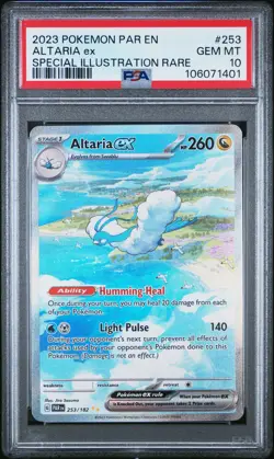 2023 POKEMON PAR EN-PARADOX RIFT SPECIAL ILLUSTRATION RARE ALTARIA EX PSA 10 - Image 1