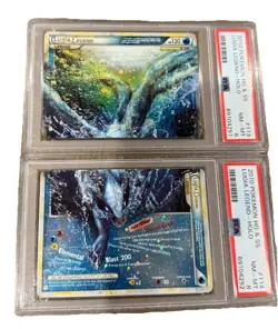 Lugia Legend Top And Bottom 113/123, 114/123 Pokemon HeartGold SoulSilver LP/MP - Image 1