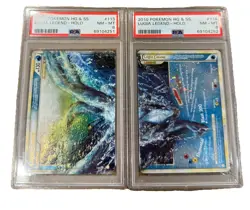 Lugia Legend Top And Bottom 113/123, 114/123 Pokemon HeartGold SoulSilver LP/MP - Image 4