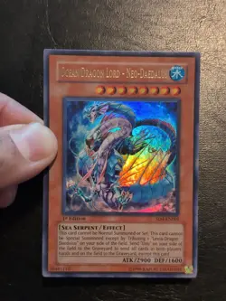Yu-Gi-Oh ULTRA RARE OCEAN DRAGON LORD NEO-DAEDALUS CORRECTED LONG TEXT SD4-EN001 - Image 3