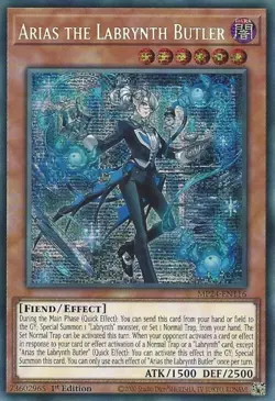 YUGIOH ARIAS THE LABRYNTH BUTLER PRISMATIC SECRET RARE 1ST NEAR MINT MP24-EN017 - Image 1