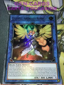 CARTE Yu Gi Oh GULLVEIG, ASCENDANT NORDIQUE LEHD-FRA00 1ere edition - Image 1