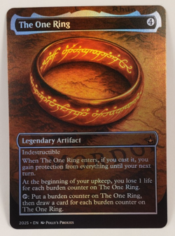 The One Ring FOIL Proxy Playtest Card with Custom Fantasy Art - Image 3