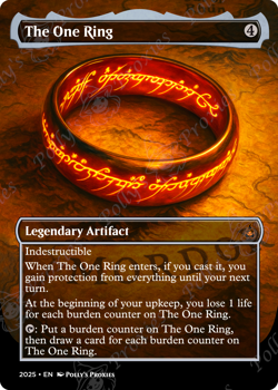 The One Ring FOIL Proxy Playtest Card with Custom Fantasy Art - Image 4