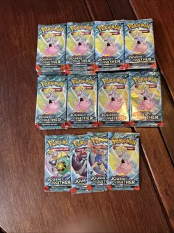 36 x JOURNEY TOGETHER Scarlet & Violet Sealed Pokemon Card BOOSTER PACKS NEW lot - Image 1