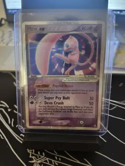 Pokemon TCG Holon Phantoms Mew EX 100/110 Holo Ultra Rare Card 2006 - Image 1