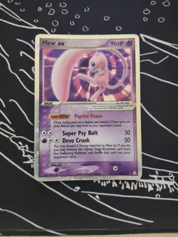 Pokemon TCG Holon Phantoms Mew EX 100/110 Holo Ultra Rare Card 2006 - Image 2