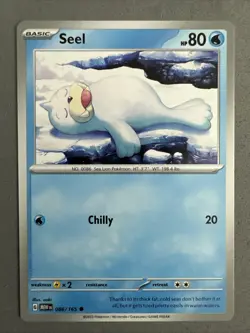 Pokemon TCG * Scarlet & Violet 151 Card * 086/165 Seel Common * FRESH PK - Image 1