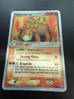 Camerupt EX 92/106 Emerald 2005 Holo Ultra Rare Pokemon Card -HP - Image 1