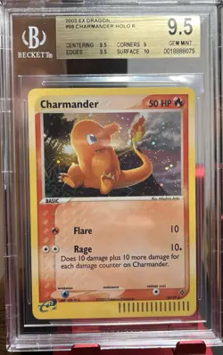 Pokemon TCG Charmander EX Dragon Holo Card Secret Rare 98/97 BGS 9.5 - Image 1