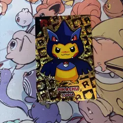 Poncho Pikachu Dark Lugia Gold Holo Pokemon Card Database Team Rocket - Image 1