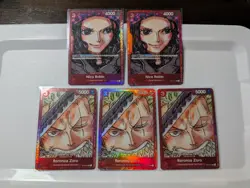Roronoa Zoro/Nico Robin Film Red Edition One Piece Card English --5 Cards LP - Image 1
