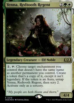 Wilds of Eldraine #219 Yenna, Redtooth Regent - Image 1