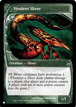 MTG Virulent Sliver | NM | The List {LST} - Image 1