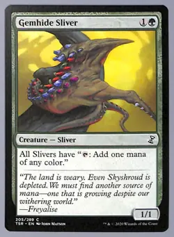 Gemhide Sliver - 205 - Time Spiral Remastered (TSR) MTG - Image 1