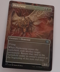 Flickerwisp Borderless FOIL NM MTG Double Masters 2022 Magic Gathering 2X2 - Image 1