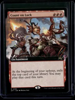 Count On Luck - 385 - DFT - NM - MTG Magic the Gathering - Image 1