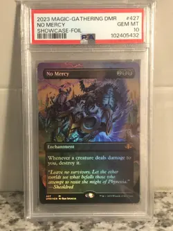 2023 MTG Dominaria Remastered No Mercy Borderless Foil 427 PSA 10 Gem Mint - Image 3