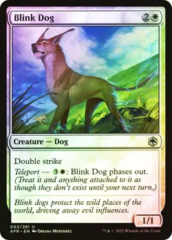 MTG FOIL Blink Dog - Adventures in the Forgotten Realms #003 - Image 1