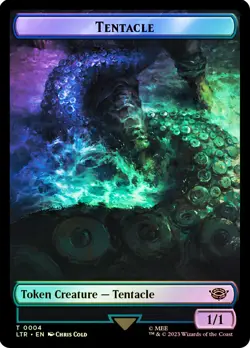 MTG FOIL {Food Token} (#011) // {Tentacle Token} - The Lord of the Rings - Image 2