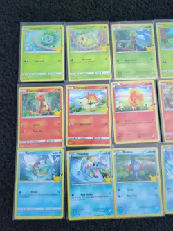 Pokemon 25th Anniversary McDonalds Promo Complete Master Set Non-Holo 25 cards - Image 2