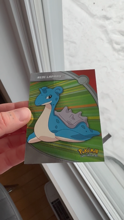 Lapras - Pokemon Topps Series 1 Foil #HV13 - Heroes & Villains (2000) NM - Image 2