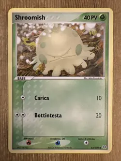 Pokemon TCG Shroomish EX Emerald 63/106 Regular Common MP ITALIAN - Image 1