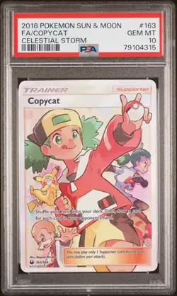 2018 Pokemon Copycat Full Art Celestial Storm Sun & Moon #163 PSA 10 GEM MINT - Image 1