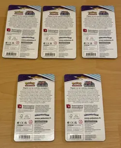ARTSET LOT DE 5 BOOSTERS BLISTER POKEMON REGNE dE GLACE EB6 NEW SEALED FRENCH - Image 2