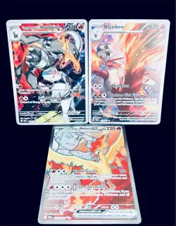 Pokemon Team Rockets Houndoom #191/182 Bundle/ Destined Rivals Lot Of 3! 🔥 - Image 2