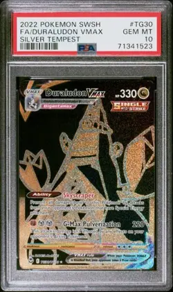 Pokemon Duraludon VMAX PSA 10 GEM MINT - 2022 Silver Tempest TG30/TG30 - Image 1