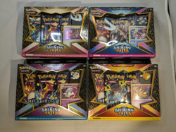 Pokemon Shining Fates Mad Party Pin Collections Set of 4 Factory Sealed - Image 1
