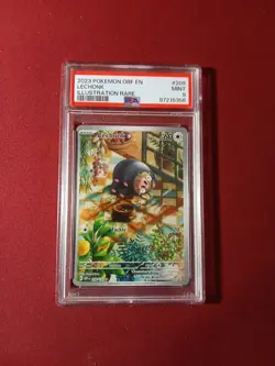 Lechonk PSA 9 Illustration Rare Obsidian Flames 2023 Pokemon English #209 - Image 1