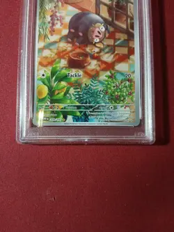 Lechonk PSA 9 Illustration Rare Obsidian Flames 2023 Pokemon English #209 - Image 4