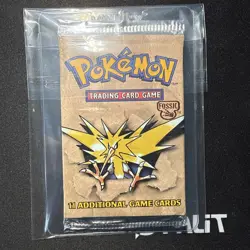 Pokemon TCG Fossil Booster Pack - Zapdos Art - Sealed - Image 1