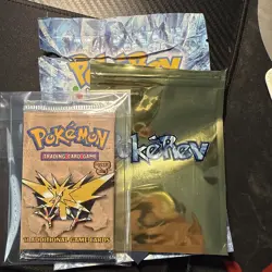 Pokemon TCG Fossil Booster Pack - Zapdos Art - Sealed - Image 2