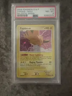 2008 Pokemon D & P - Zapdos Holi Majestic Dawn PSA 8 NM - MT *Cheapest On eBay* - Image 1
