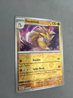 Pokemon TCG * Scarlet & Violet 151 * 028/165 Sandslash U * REVERSE HOLO * NM - Image 2
