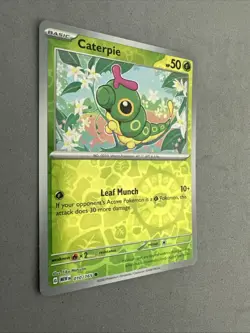 Pokemon TCG * Scarlet & Violet 151 * 010/165 Caterpie C * REVERSE HOLO * NM - Image 2